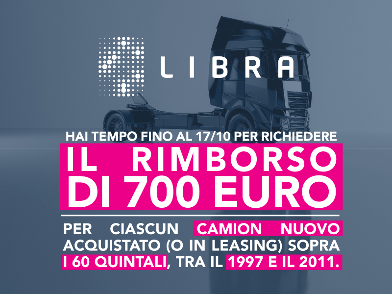 Rimborso per ogni camion oltre 60 quintali acquistato tra il 1997 e il 2012 